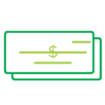 An icon of two checks stacked on top of each other