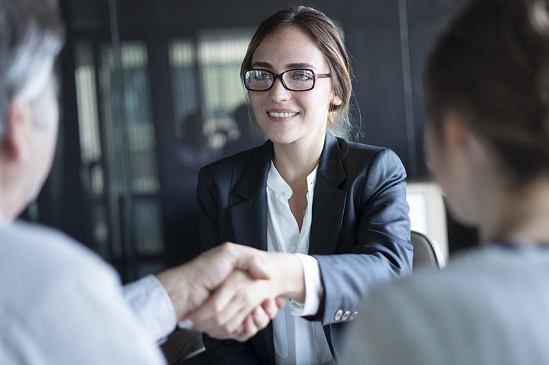 Business people discussion advisor concept