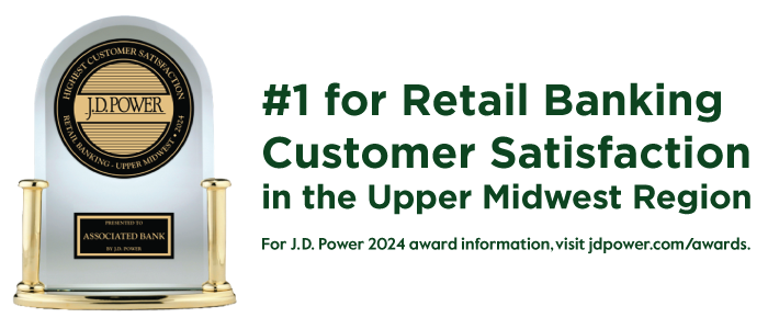 Associated Bank 2024 JD Power Award